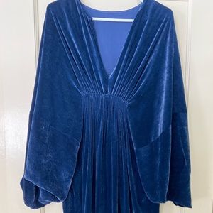 Stella McCartney mid-length navy blue velvet cocktail dress women’s 38